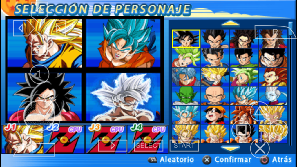 DBZ TTT MOD PPSSPP ISO V4 Download link