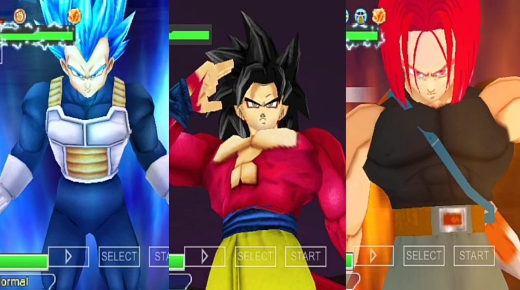 Dragon Ball Heroes TTT MOD Vegeta SSB Evolution and Trunks God