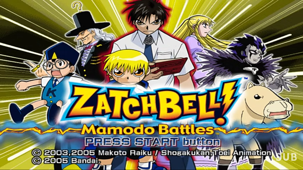 Zatch bell Mamodo Battles PS2 ISO