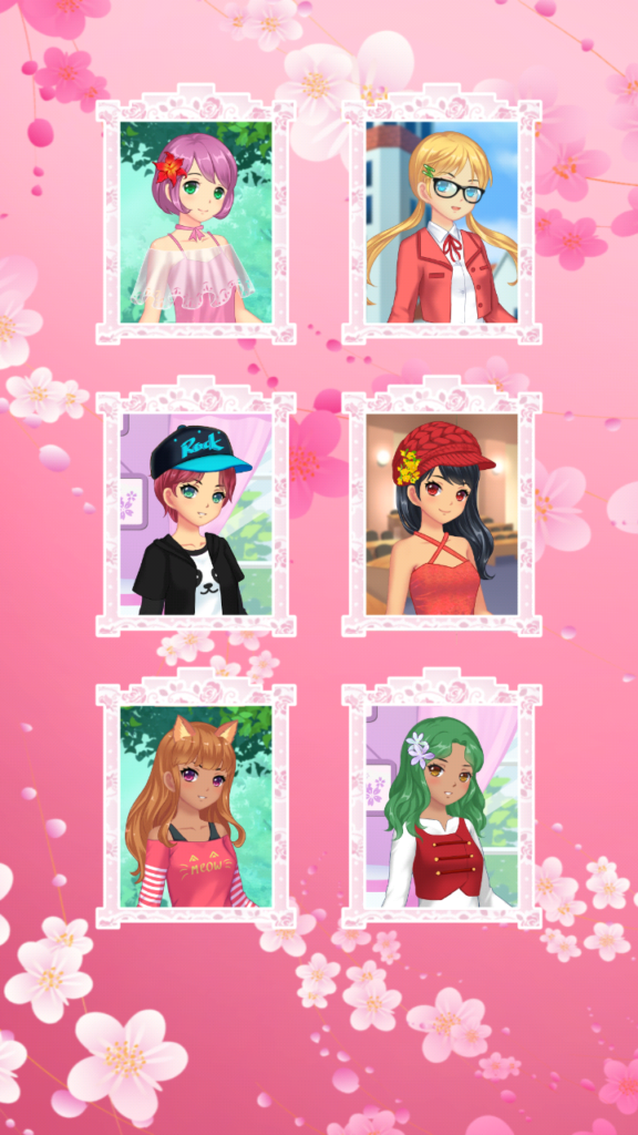 Anime Game Dress Up girls