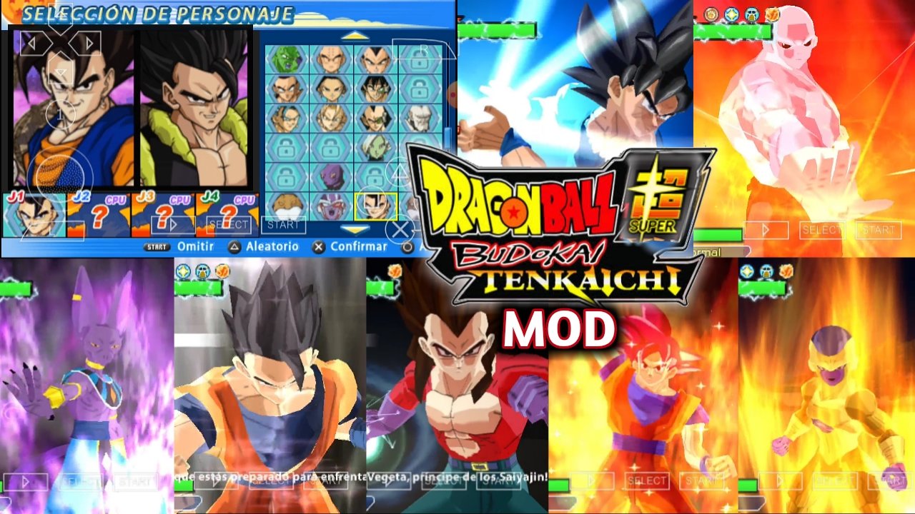 Dragon Ball Z Super Budokai Heroes Tenkaichi 3 Mod ISO PPSSPP For