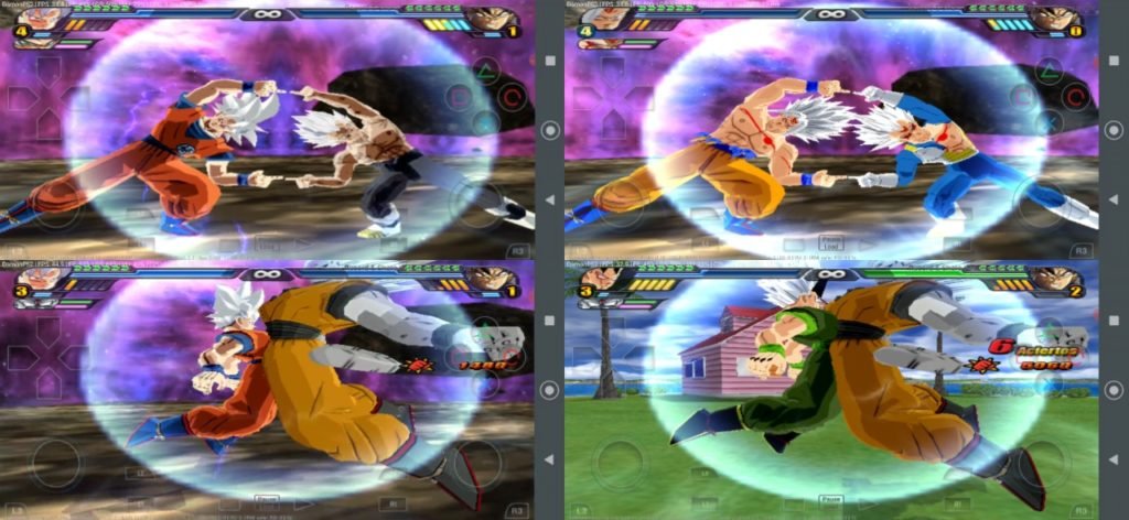 Goku and Vegeta all Fusions in DBZ Budokai Tenkaichi 3 MOD