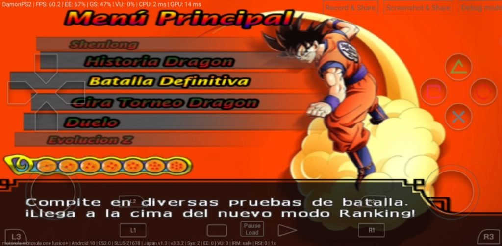 Dragon Ball Z Kakarot Mod PS2 ISO Download