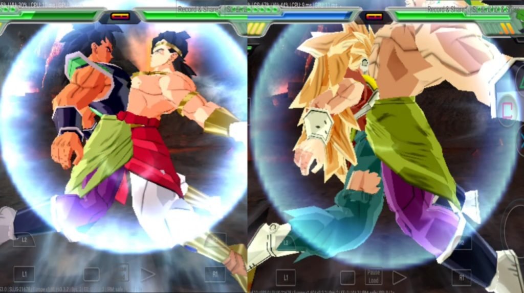 Legendary Super Saiyan Fusion Broly and Broly, Kanna and Broly