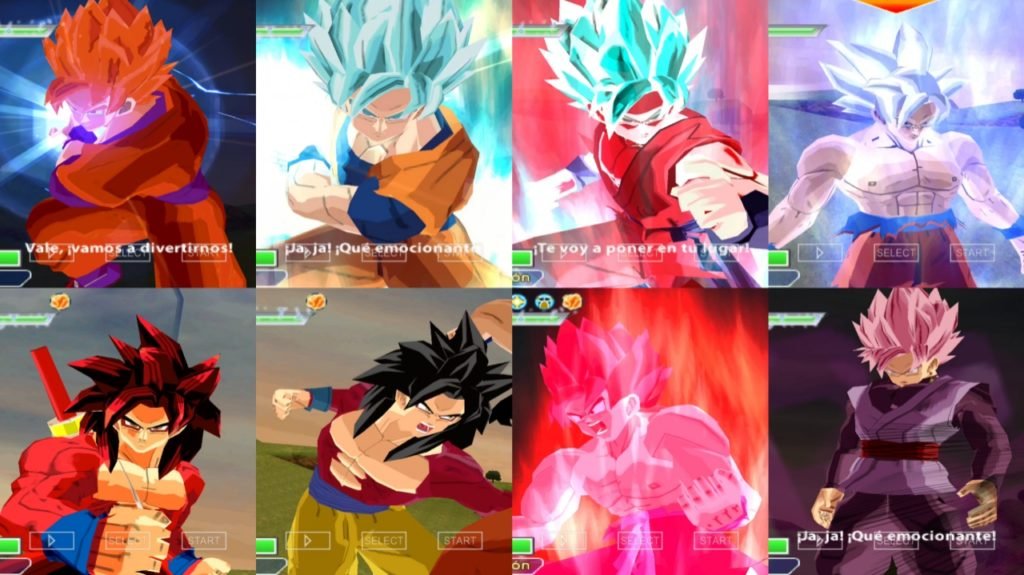 DBZ BT3 MOD Goku all forms