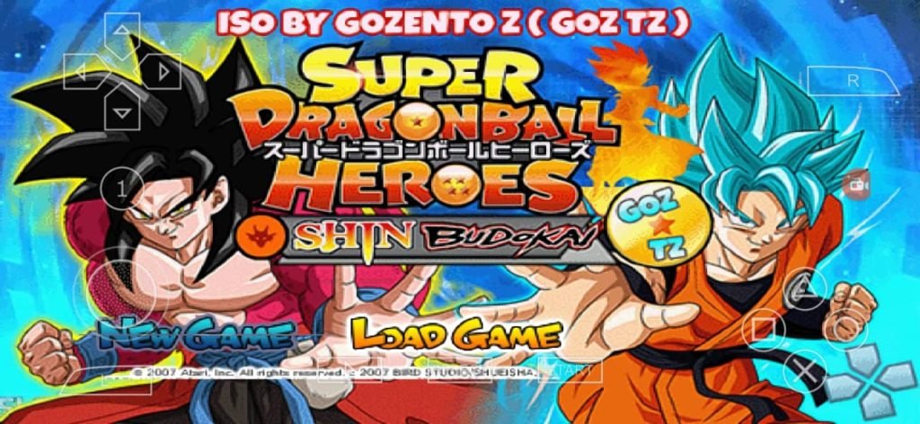 Super Dragon Ball Super Heroes Shin Budokai 2 Mod PSP ISO Download