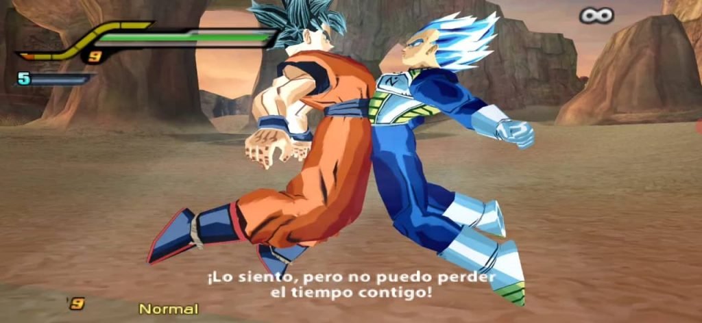 Goku Ultra Instinct and Vegeta SSB Evolution Fusion in DBZ BT3 MOD PSP