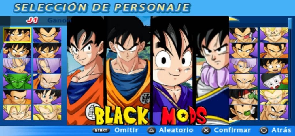 DBZ Tenkaichi Tag Team Mod with Permanent Menu