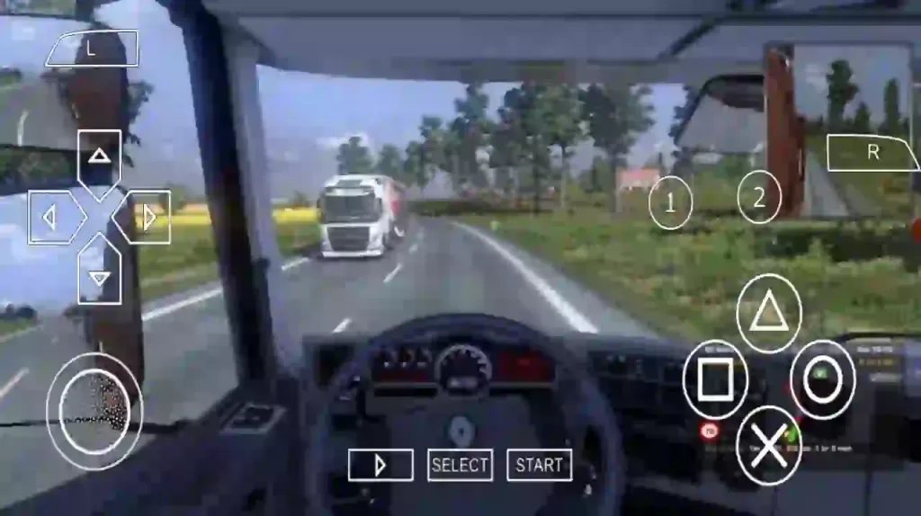 Euro Truck Simulator 2 PPSSPP Gameplay