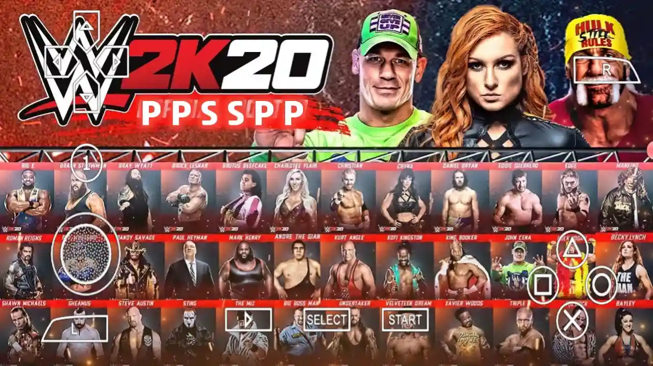 WWE 2K20 PPSSPP Download