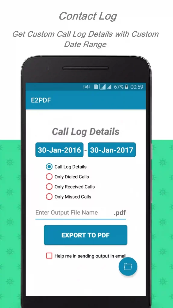 E2PDF Apk download call details