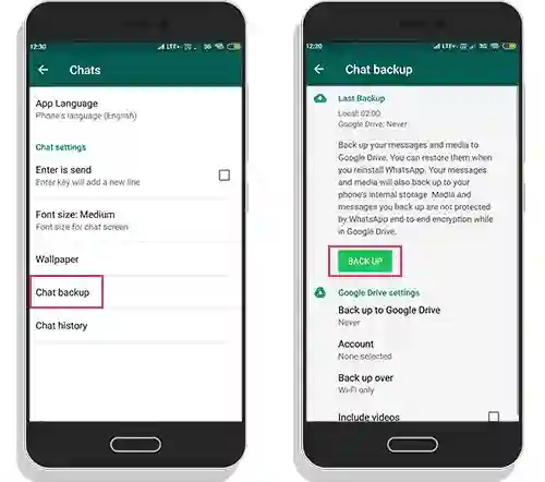 GB WhatsApp Backup your Data