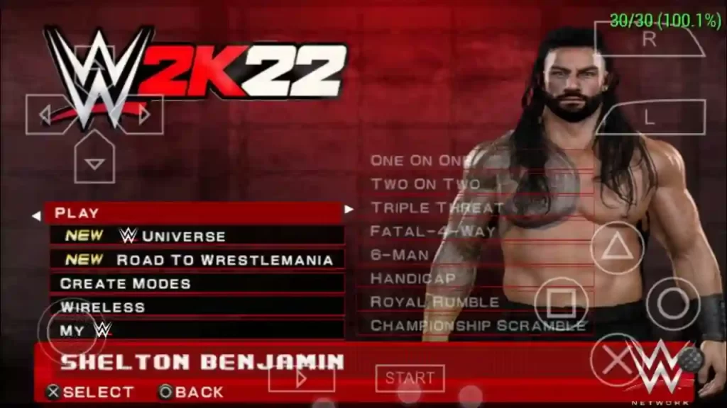 WWE 2K22 PPSSPP Download