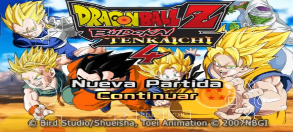 DBZ Budokai Tenkaichi 4 PPSSPP ISO Download