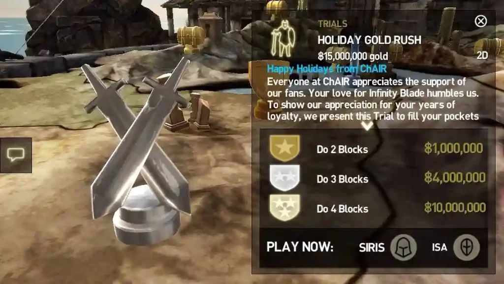 Game like Infinity Blade 3 for Android