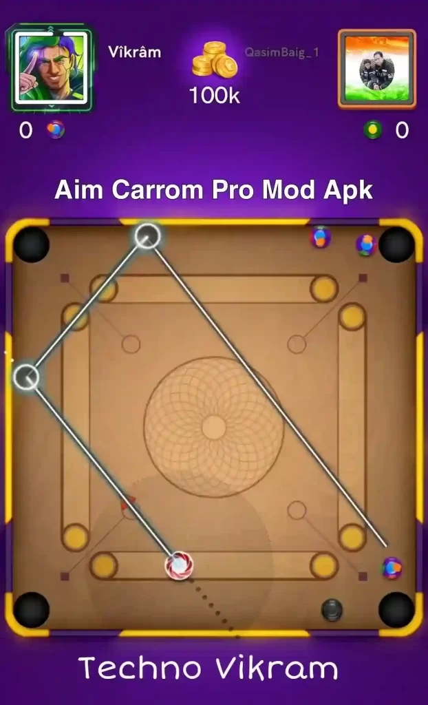 Aim Carrom 2.6.6 Mod Apk VIP Unlocked 