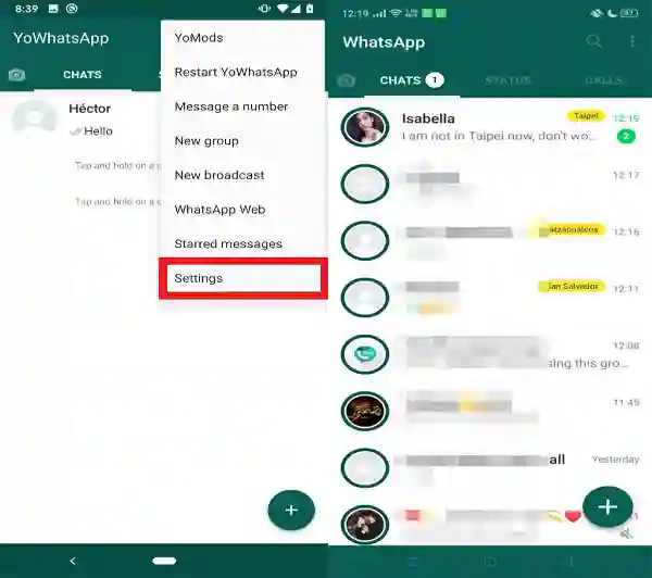 YoWhatsapp Mod apk 