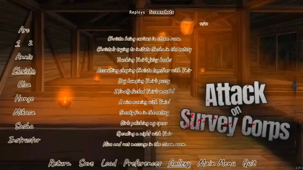 Attack on Survey Corps Arc2 Apk Gallery Unlock MOD