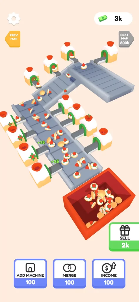 Dessert Factory Idle gameplay