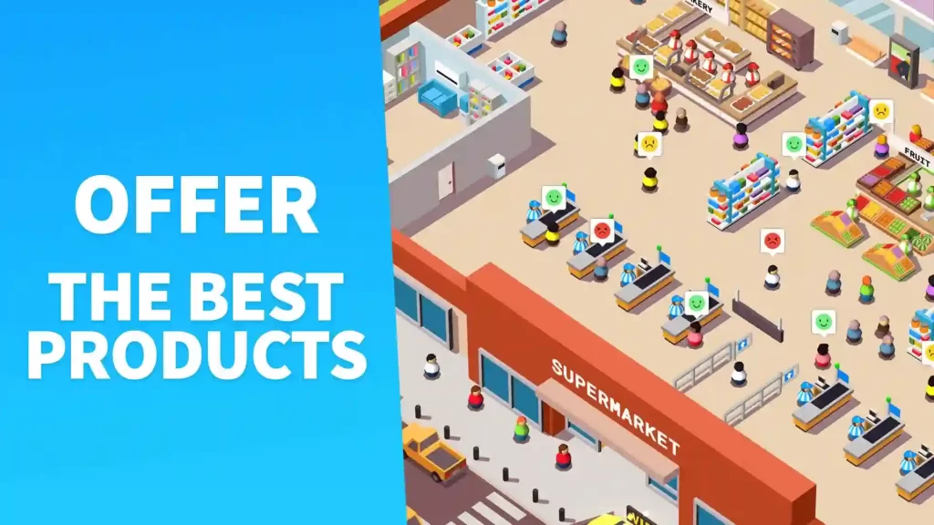 Idle Supermarket Tycoon Mod Apk Free Shopping