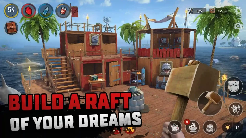 Raft Survival Mod Apk Unlimited Money 