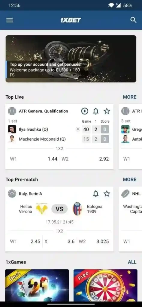 1xbet Apk Mod