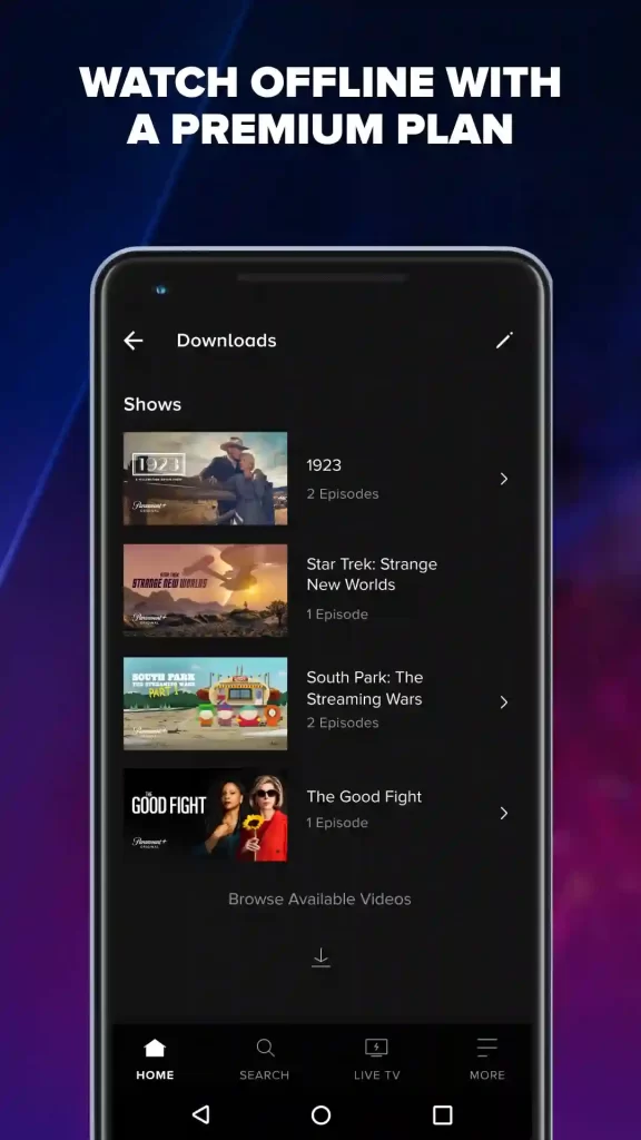 Paramount Plus Mod Apk Premium Unlocked 