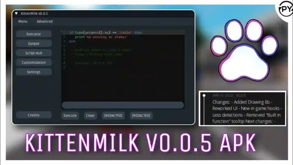 Kitten Milk Executor Apk New Update 