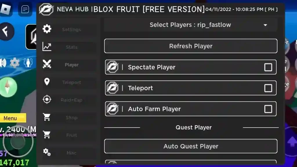 Neva Hub Script Blox Fruit Mobile Download 