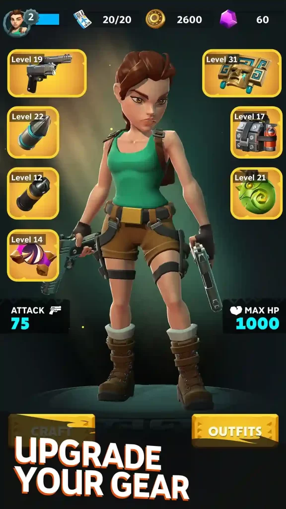 Tomb Raider Reloaded Mod Apk Unlimited Money and Gems 