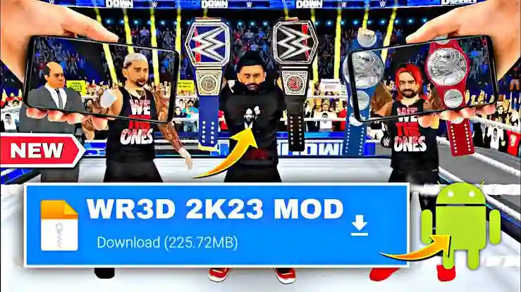 WR3D 2K23 Mod Apk Mediafıre 