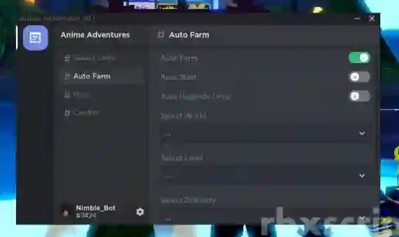 Anime Adventures Script Auto Farm 