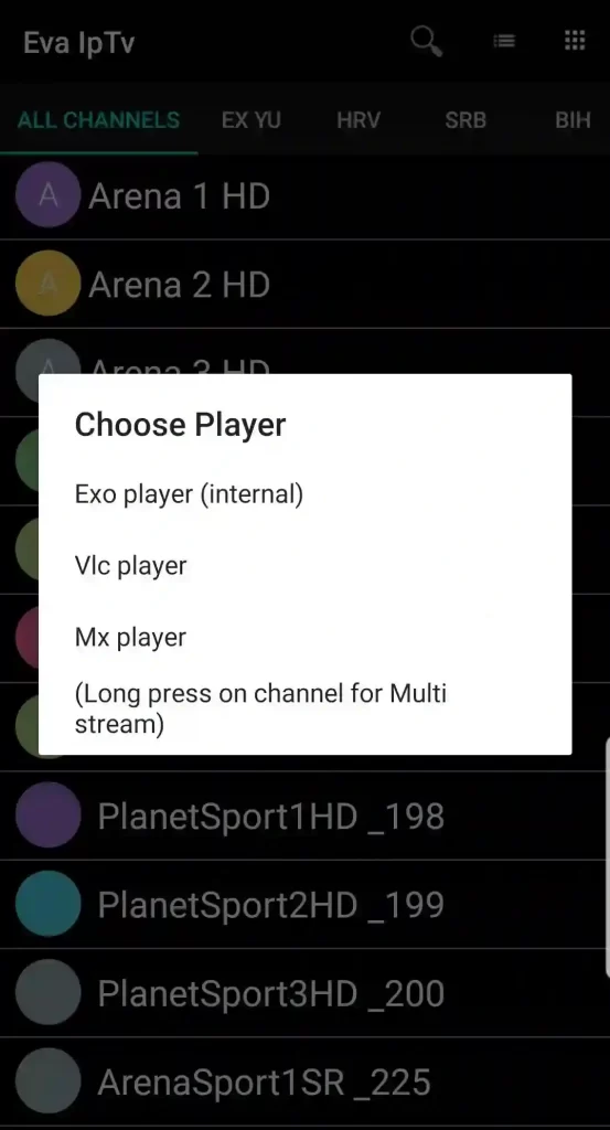 IPTV player for Android 