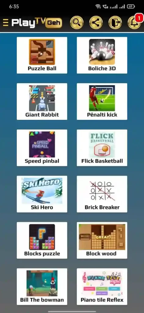 Play Many Games in one App