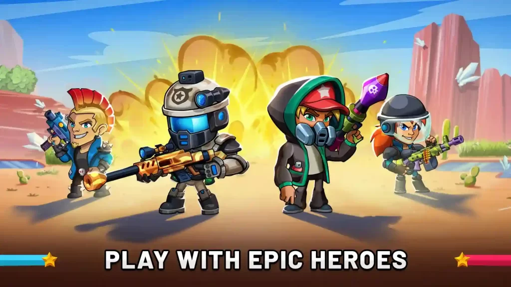 Battle Stars Play With Techno Mod Apk Unlocked All Characters 