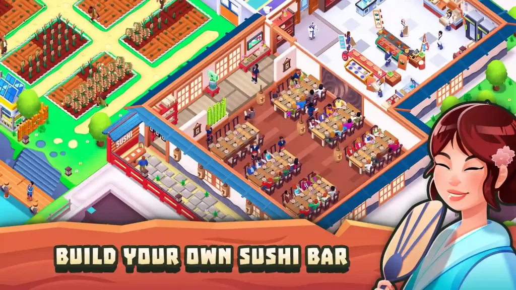 Sushi Empire Tycoon Idle Game Mod Apk