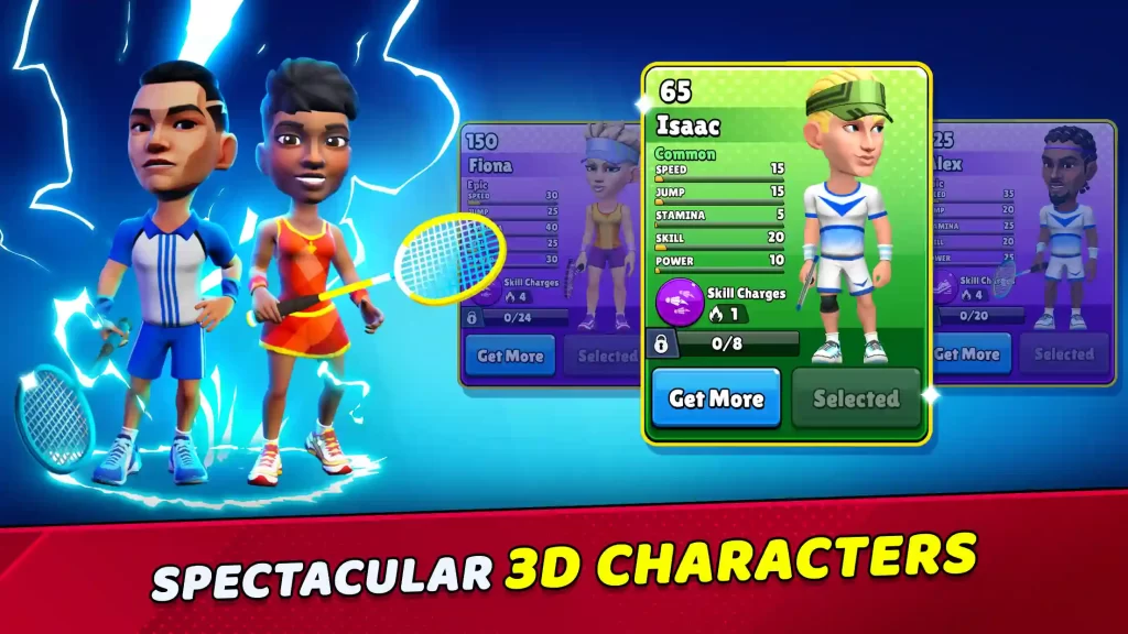 Badminton Clash 3D Mod Apk Unlocked All Characters 