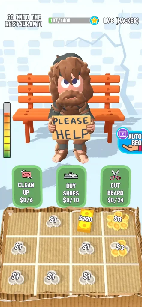 Begging Life Mod Apk Unlocked All