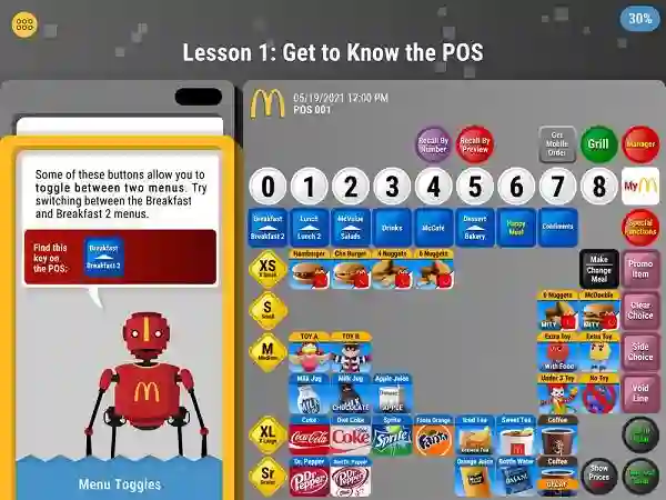 McDonalds POS Training Simulator Game Apk