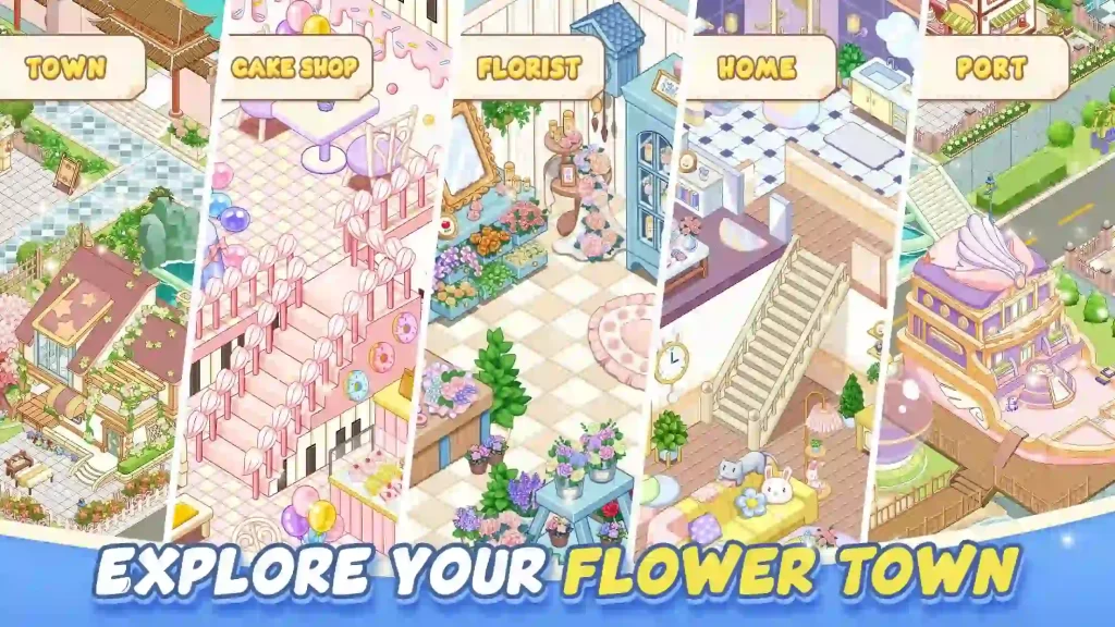 Merge Bloom Flower Town Mod Apk Unlocked All