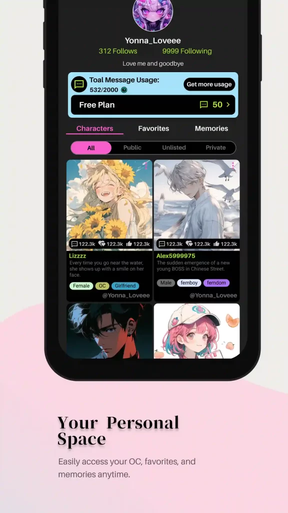 Anime Social App for Android