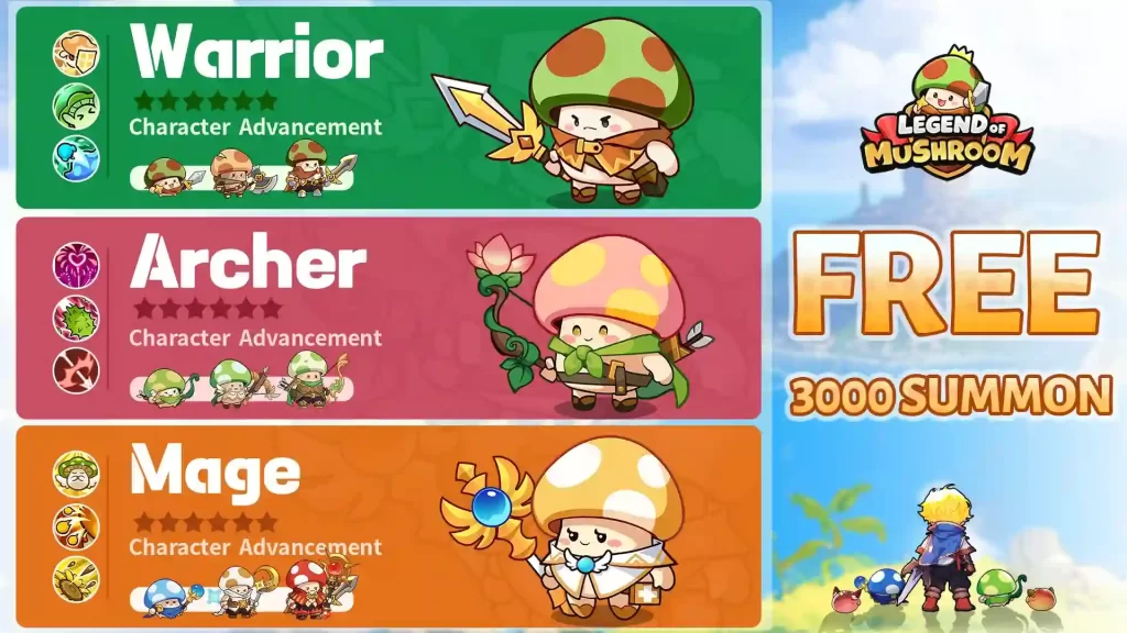 Legend Of Mushroom Mod APK Unlocked All Characters